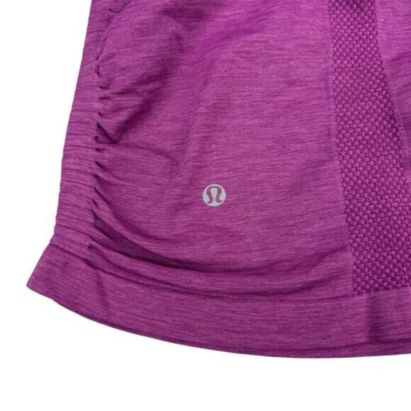 Lululemon In The Flow Tank Top In Heathered Regal Plum Size 6 - Picture 5 of 7